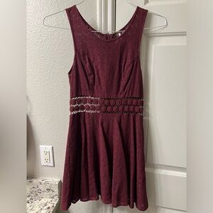 Free People burgundy dress size 2